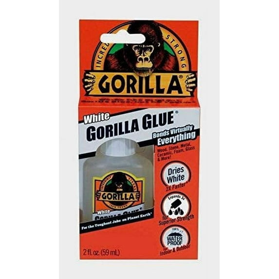 Gorilla Glue Original Waterproof Adhesive 5201205 - High Strength White - 2oz