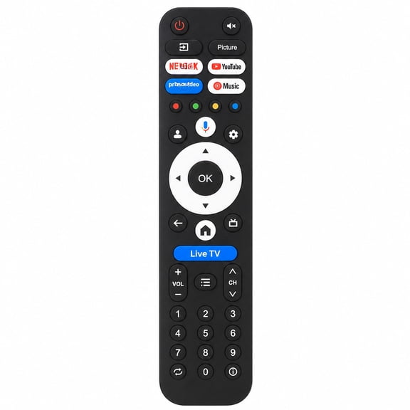 New Original RCU-GTV02 for Caixun Google TV Voice Remote Control C32VAHG C43V1FG C50V1UG