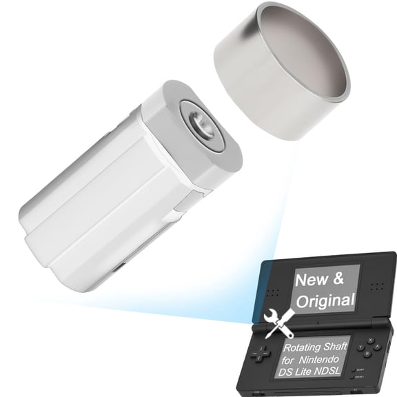 New Original Spin Axis Barrel Hinge Rotating Shaft for Nintendo DS Lite NDSL Replacement Accessory KitsOriginal White - Non disassembled version)