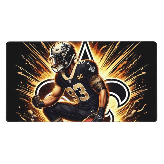 New Orleans 16x29.5 in Oversized Rubber Mouse Pad 3mm Thick Non-Slip for Office Gaming PC Laptop Work Study Desktop Console Daily Use