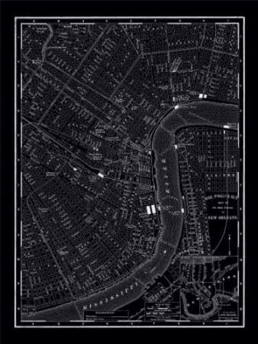 New Orleans 1895 Canvas Art - 1895 Vintage Map (18 x 24)