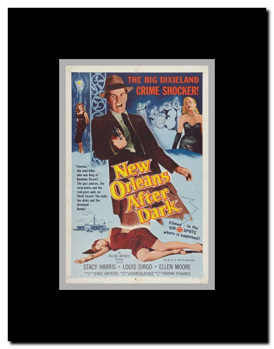 New Orleans After Dark Framed Movie Poster