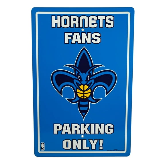 New Orleans Basketball Hornets Classic Logo - LARGE 18x12 - Fans Parking Only Sign