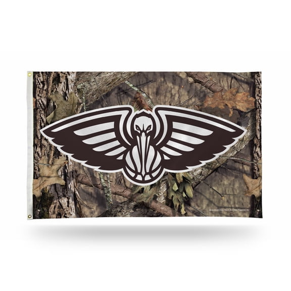 New Orleans Basketball Pelicans Indoor Outdoor Camo Look 3x5 Banner Flag