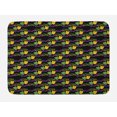 thumbnail image 1 of New Orleans Bath Mat, Masquerade Pattern with Happy and Sad Beads Mardi Gras Theme, Plush Bathroom Decor Mat with Non Slip Backing, 29.5" X 17.5", Green Purple and Yellow, by Ambesonne, 1 of 2