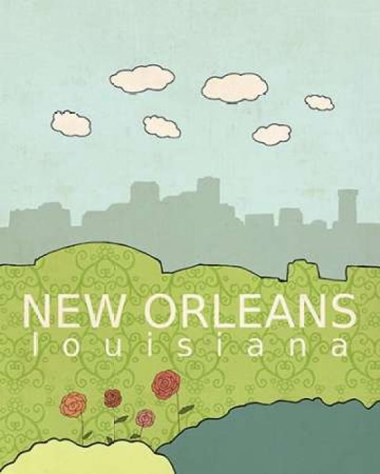 New Orleans Canvas Art - Lisa Barbero (24 x 30)