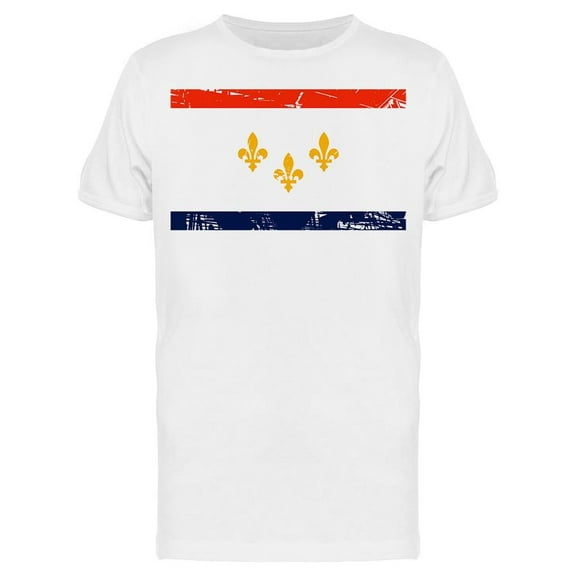 New Orleans City Flag T-Shirt Men -Image by Shutterstock, Male 3X-Large