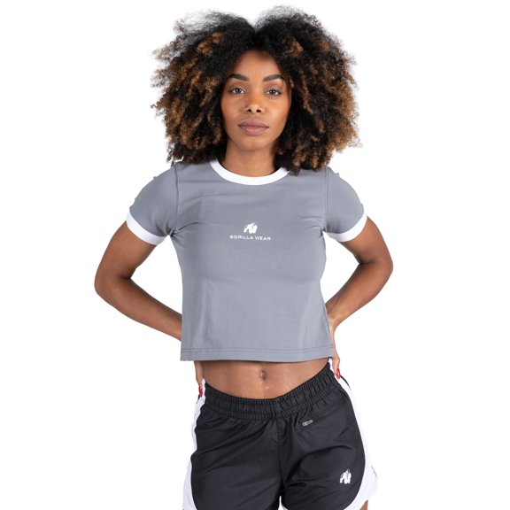 New Orleans Cropped T-shirt - Gray