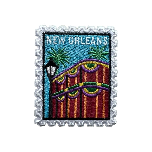 New Orleans Embroidery Patch, City Iron On Sew On Travel Embroidered Applique Patch, Travel Patches, Fabric Patches For Clothes Backpacks Hats, Traveling Diy Accessories Gifts