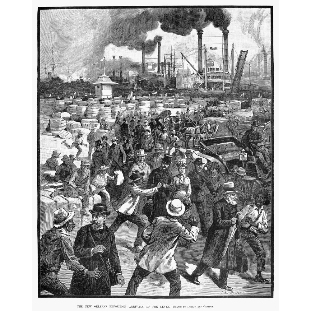 New Orleans Fair 1884. Nvisitors To The World'S Industrial And Cotton