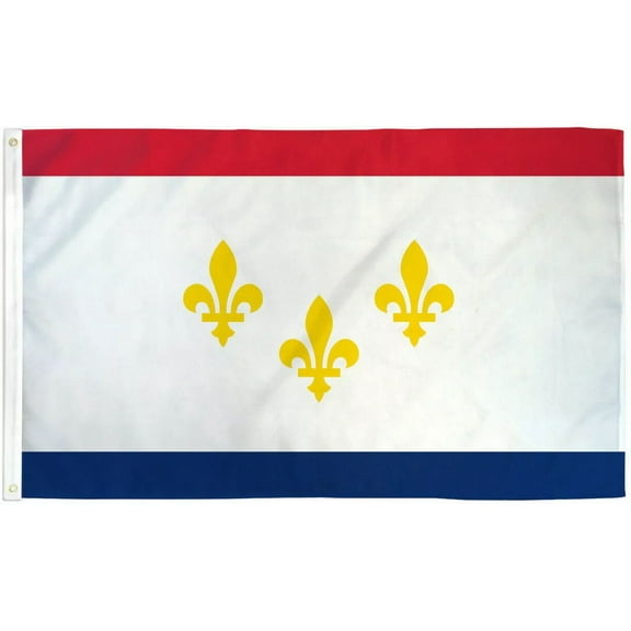 New Orleans Flag 3X5Ft House Flag City Of New Orleans Nola Louisiana Flag 100D