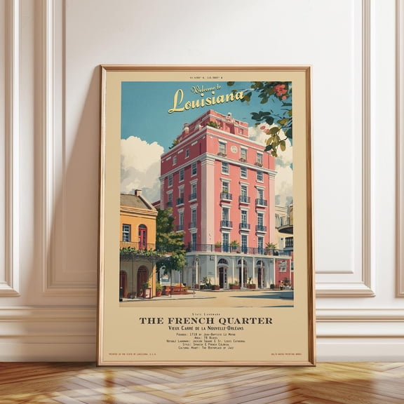 New Orleans French Quarter Architecture Wall Decor