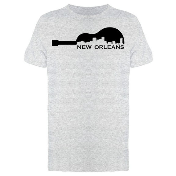 New Orleans Guitar T-Shirt Men -Image by Shutterstock, Male Small