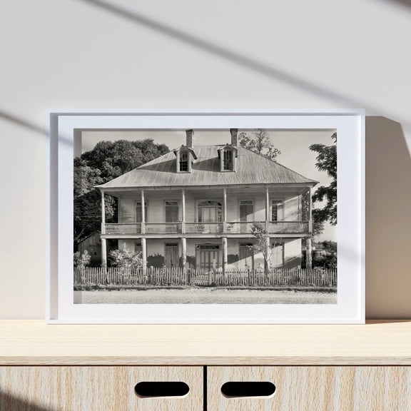 New Orleans House Old Vintage Print Photography Black White Photo Lifestyle Museum Quality Photo Print