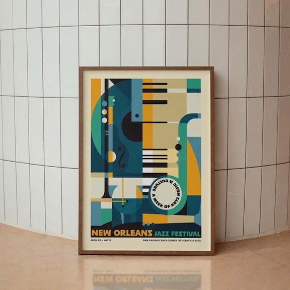 New Orleans Jazz Festival Wall Art Print