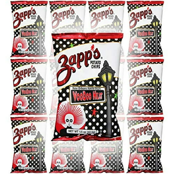Zapp's New Orleans Kettle Potato Chips VooDoo Heat | 12 Bags