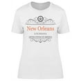 thumbnail image 1 of New Orleans Louisiana Frame T-Shirt Women -Image by Shutterstock, Female 3X-Large, 1 of 2