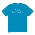 thumbnail image 1 of New Orleans Louisiana Graphic Tropical Blue Men's Cotton T-Shirt, 1 of 1