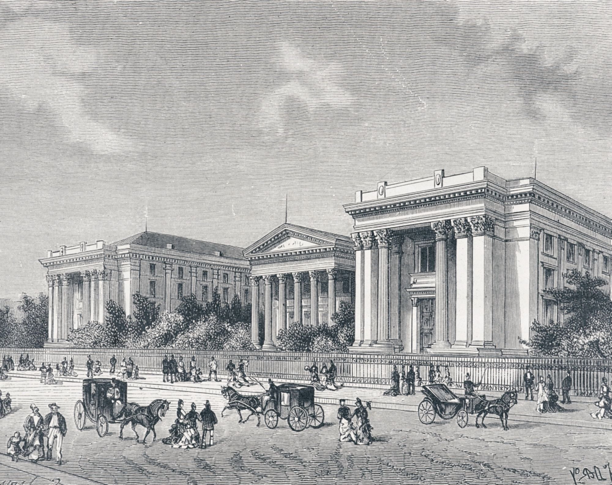 New Orleans Louisiana United States Of America New Orleans University In The 1880S Canvas Art - Ken Welsh Design Pics (32 x 24)