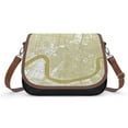 thumbnail image 1 of New Orleans Map Gold Vintage Crossbody Bag for Women Medium Leather Hobo Bags Shoulder Bag Classic City Leather Satchels, 1 of 8