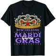 thumbnail image 1 of New Orleans Mardi Gras Queen T-Shirt Black, 1 of 3