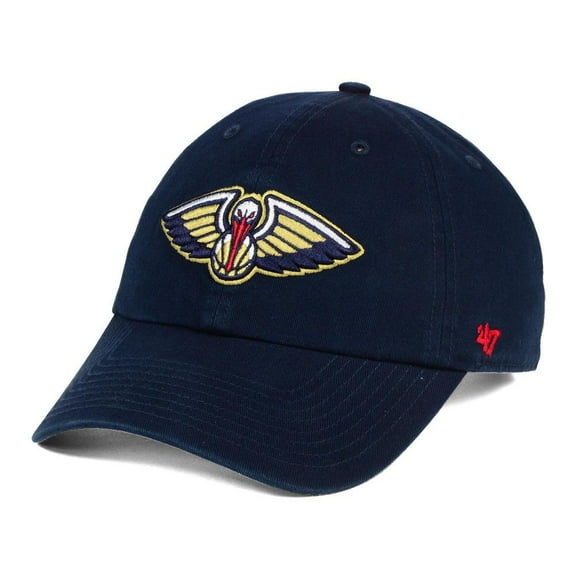 Men's '47 Navy New Orleans Pelicans Core Logo Clean Up Adjustable Hat