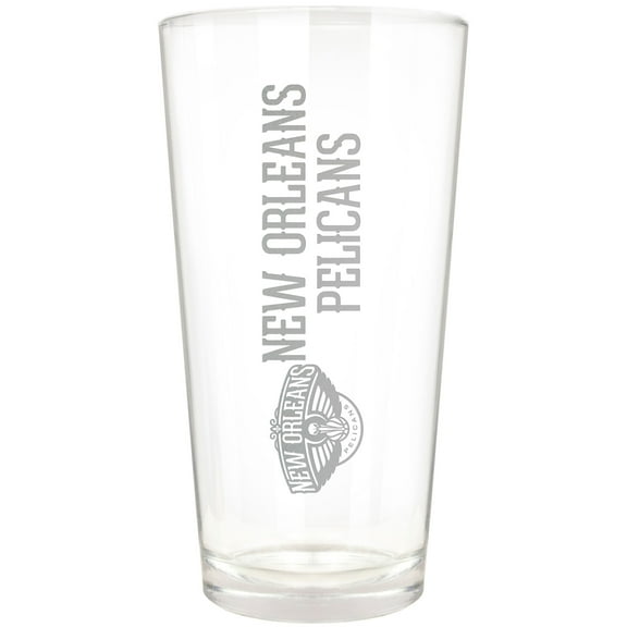 New Orleans Pelicans Etched 16oz. Vertical Rally Cry Pint Glass