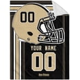 thumbnail image 1 of New Orleans Plush Throw Blanket Personalized Gift for Men Women Youth, 1 of 6