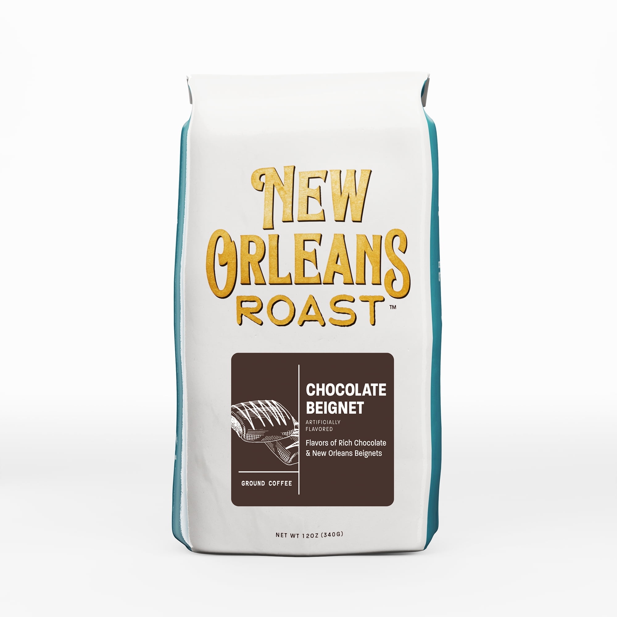 New Orleans Roast Chocolate Beignet, Medium Roast, Ground Coffee, 12 oz