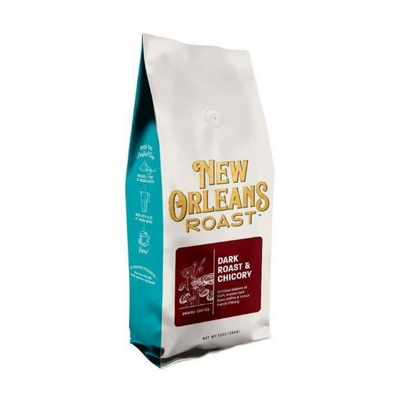 New Orleans Roast - Dark Roast & Chicory Ground Coffee, 12 Oz (Pack of 1) - A Bold and Intense Coffee Experience
