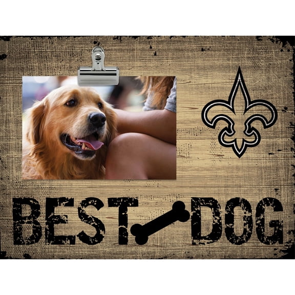 New Orleans Saints 10.5" x 8" Best Dog Clip Photo Frame