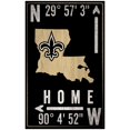 thumbnail image 1 of New Orleans Saints 11" x 19" Coordinate Sign, 1 of 1