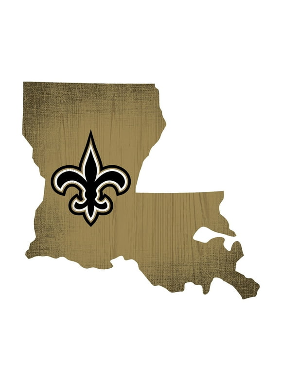 New Orleans Saints 12" Logo State Sign