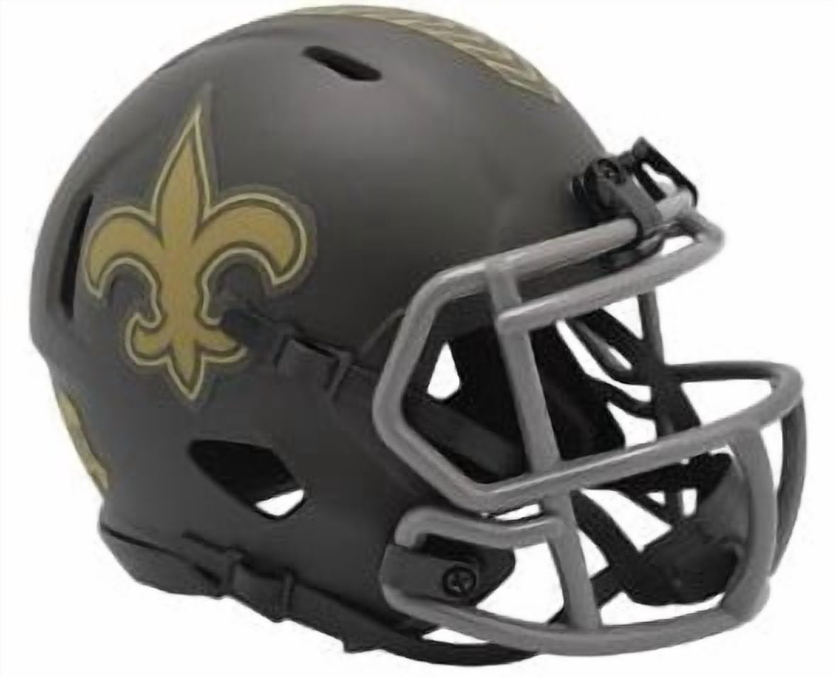Riddell New Orleans Saints Salute to Service Mini Football Helmet