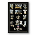 thumbnail image 1 of New Orleans Saints 27" x 39" Uniform Heritage Framed Art Print, 1 of 3