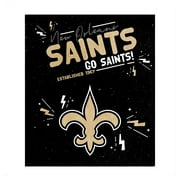 Logo Brands New Orleans Saints 60" x 70" Plush Throw Blanket