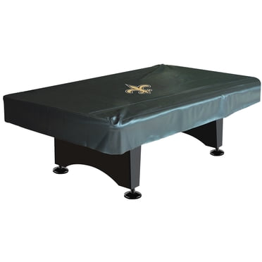 Black Heavy Duty Leatherette Pool Table Cover - Protective Cover For 8 Foot Billiard Tables (2.4m)