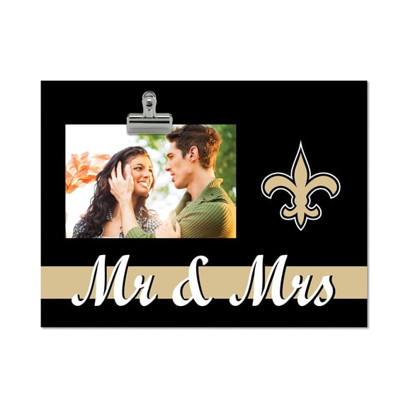 New Orleans Saints 8" x 10.5" Briteline Mr & Mrs Clip Frame