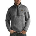 thumbnail image 1 of New Orleans Saints Antigua Fortune Big & Tall Quarter-Zip Pullover Jacket - Charcoal, 1 of 1