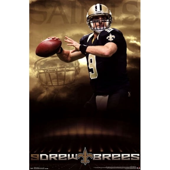 New Orleans Saints - D Brees 13 Poster Print (24 x 36)
