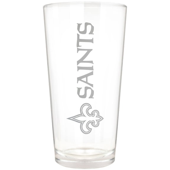 New Orleans Saints Etched 16oz. Vertical Rally Cry Pint Glass
