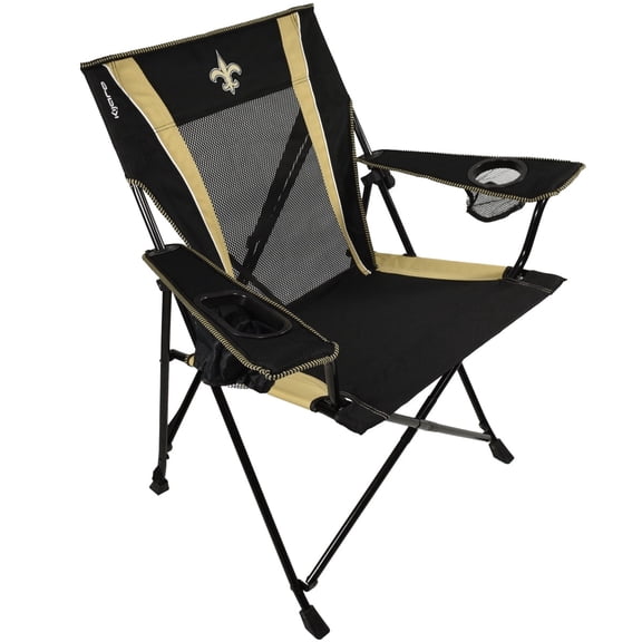 Kijaro Dual Lock Pro New Orleans Saints Seat Lock Camping Chairs with Carry Bag