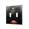thumbnail image 1 of New Orleans Saints Legendary Design Double Toggle Lightswitch Plate, 1 of 4