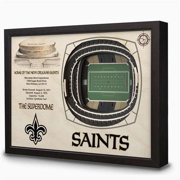 YouTheFan NFL New Orleans Saints 25-layer Stadiumview Wall Art