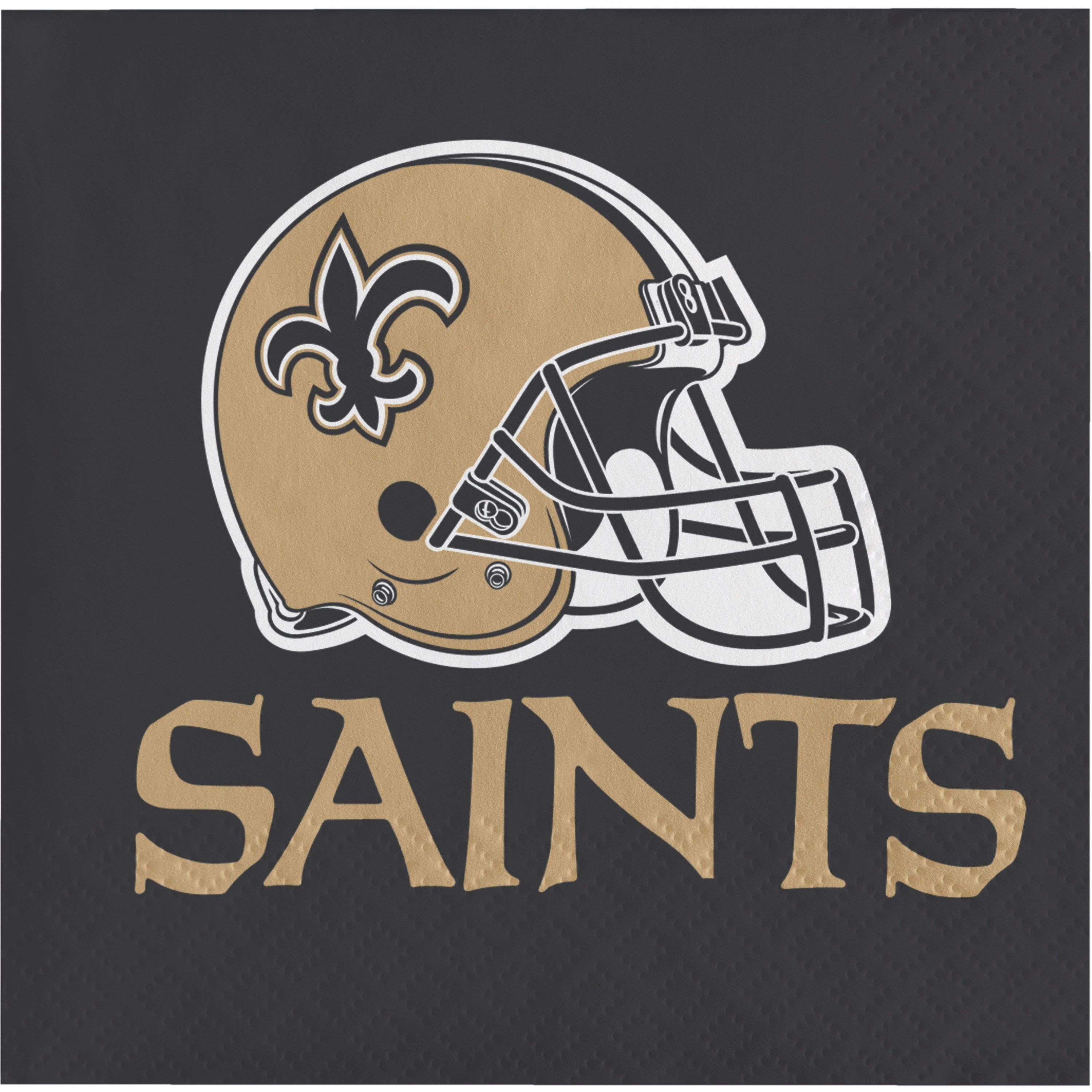 New Orleans Saints Paper Napkins 48 Count for 24 Guests