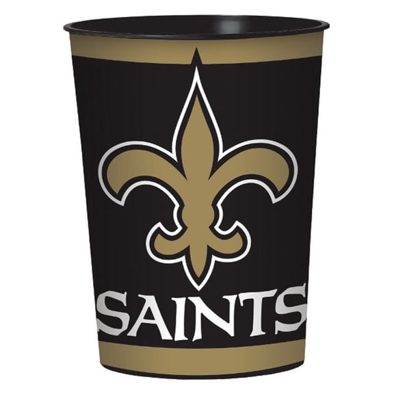 Amscan New Orleans Saints Plastic Beverage or Party Favor Cup 16 oz