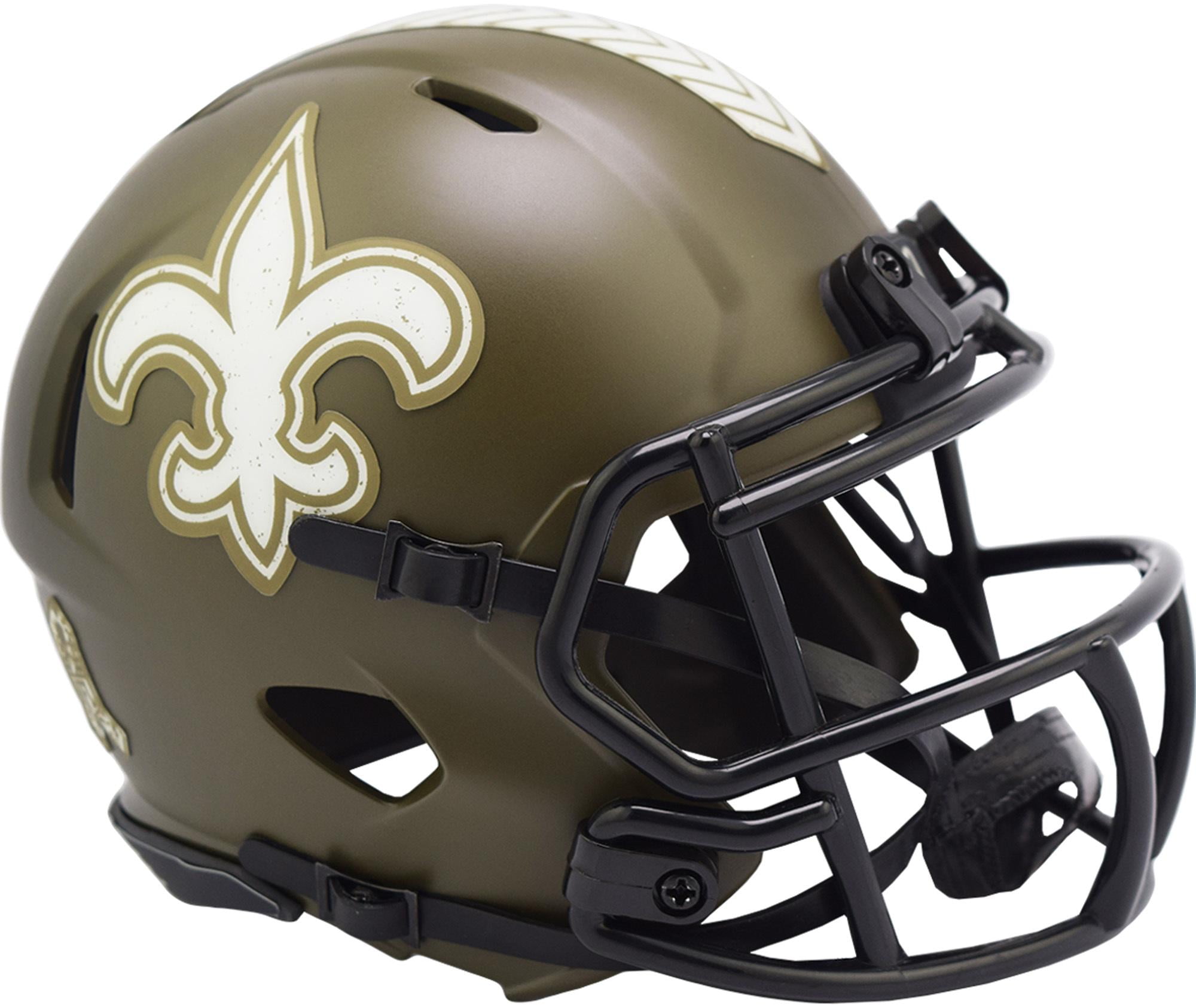 New Orleans Saints Riddell 2022 Salute To Service Speed Mini Helmet
