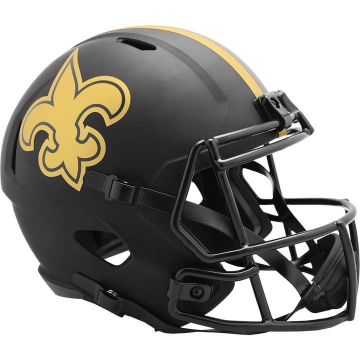 New Orleans Saints Unsigned Eclipse Black Speed Full Size Replica Helmet 187030