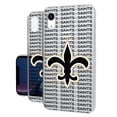 thumbnail image 1 of New Orleans Saints iPhone Clear Text Backdrop Design Case, 1 of 5
