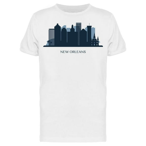 New Orleans Silhouette City T-Shirt Men -Image by Shutterstock, Male Small